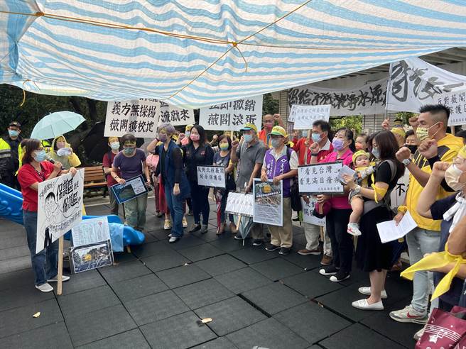 薇阁小学拟在保护区兴建幼儿园，居民强烈要求市府撤案。（杨亚璇摄）