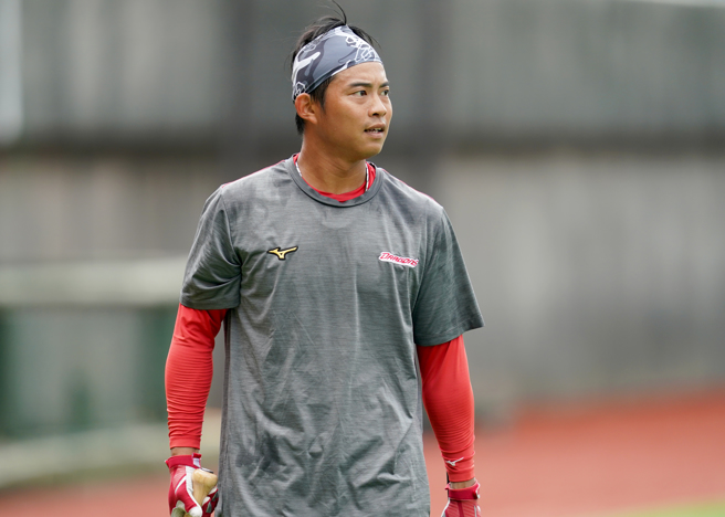 味全龙外野手洪玮汉。（味全龙提供）