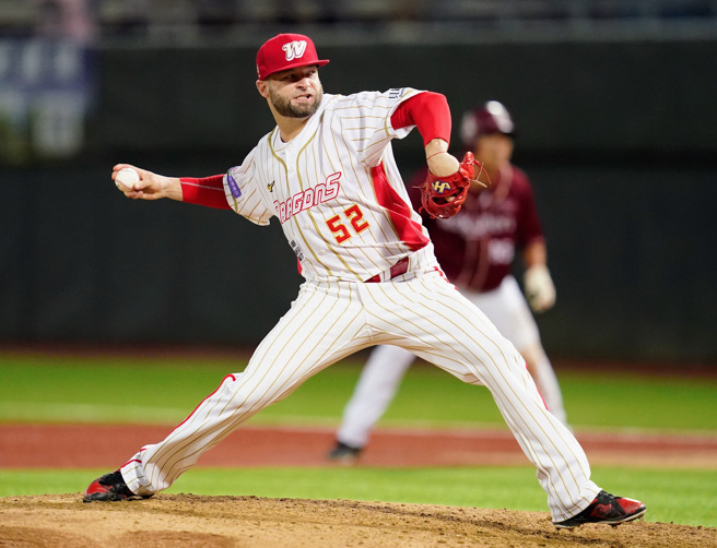 味全龙洋投伍铎。（味全龙提供）