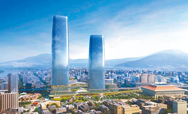 台北双子星规画在东侧及北侧增设广告萤幕，台北市都市设计审议委员会不同意。（本报资料照片）