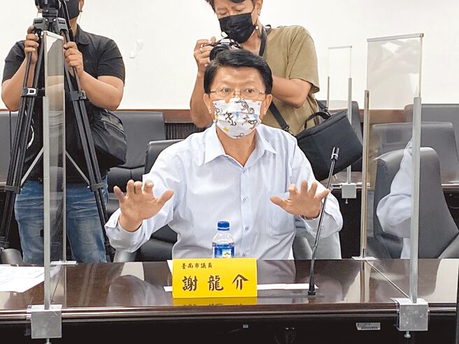 国民党台南市长参选人谢龙介近来猛攻台南市政议题。（本报资料照片）