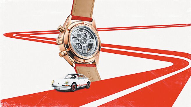 泰格豪雅推出Porsche 911 Carrera RS 2.7限量计时码表，名表搭名车，更添品味。（TAG Heuer提供）