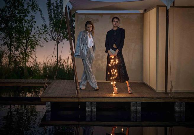 BRUNELLO CUCINELLI 2023春夏Twin Wear，提供可融入日常、参加晚宴的服装。（BRUNELLO CUCINELLI提供）