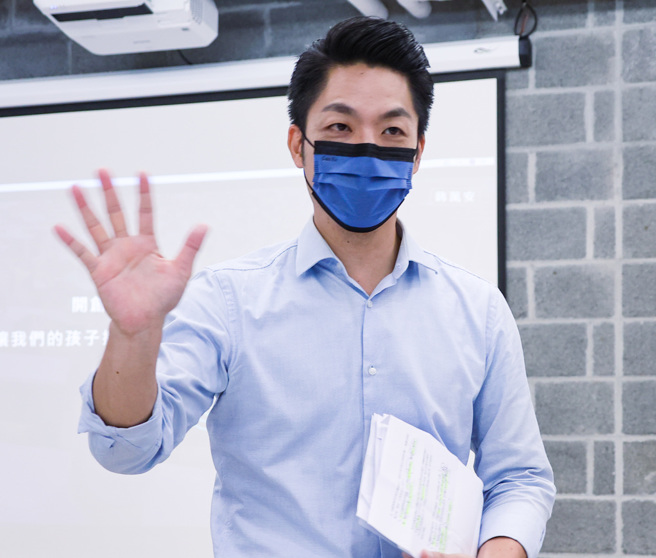 国民党台北市长参选人蒋万安 。（资料照，罗永铭摄）