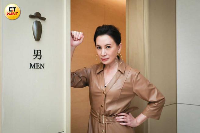 陈亚兰以男主角入围金钟奖令不少人质疑，但她表示自己演的的确是男主角，今年突破思维让她很激动。（图／侯世骏摄）