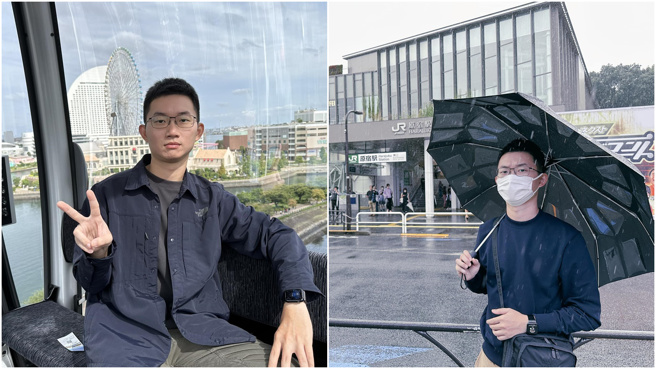 视网膜提到横滨缆车和原宿车站都让他感到新奇。（图／翻摄自视网膜脸书）