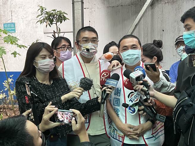 新北市長參選人侯友宜表示，心中的大咖是400萬新北市民。（陳彩玲攝）