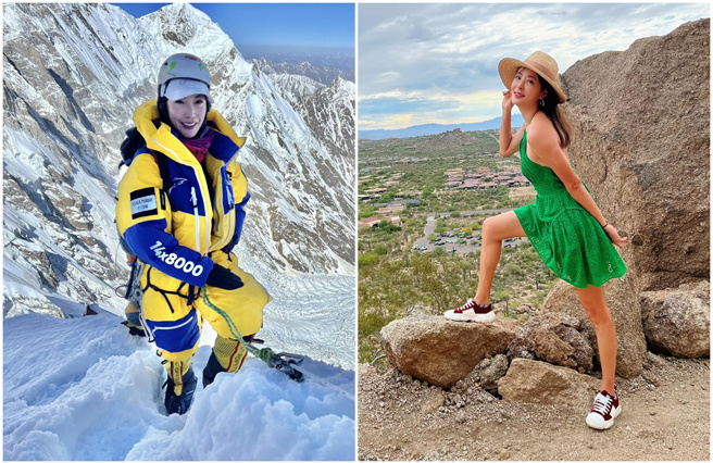 曾格尔深陷不伦风波，身为富商妻好友的贾永婕，相当关心这起事件。（图／FB@曾格尔、贾永婕）