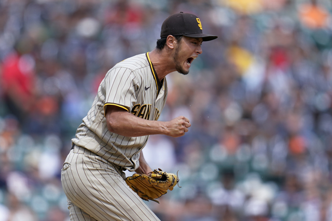 達比修有本賽季維持穩定表現，拿下16勝平單季生涯新高。(美聯社)