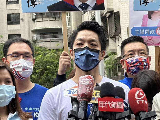 国民党台北市长参选人蒋万安。（杨亚璇摄）