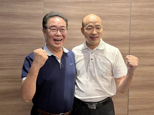 国民党苗栗县长参选人谢福弘今天释出一段与韩国瑜合体的影片。（谢福弘竞选团队提供／李京升苗栗传真）