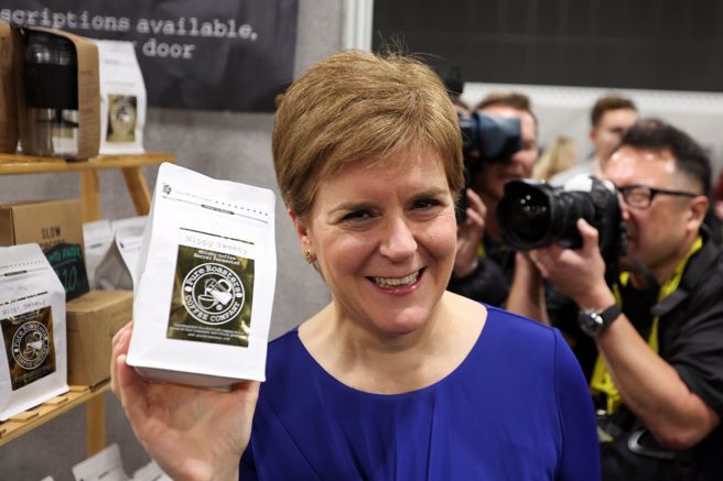 苏格兰首席大臣施特金（Nicola Sturgeon）。（图／路透社）