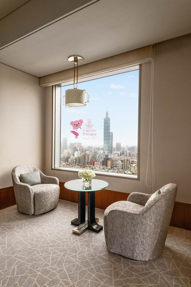 台北远东香格里拉粉红假期住房专案。（台北远东香格里拉提供）