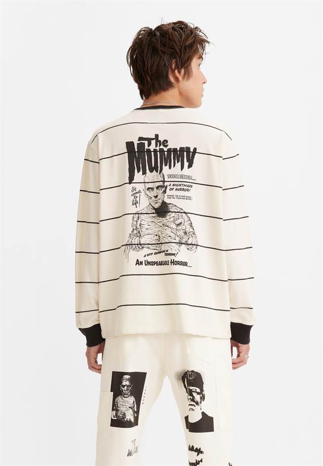 Universal Monsters x Levi’s长袖TEE，1990元。（Levi’s提供）