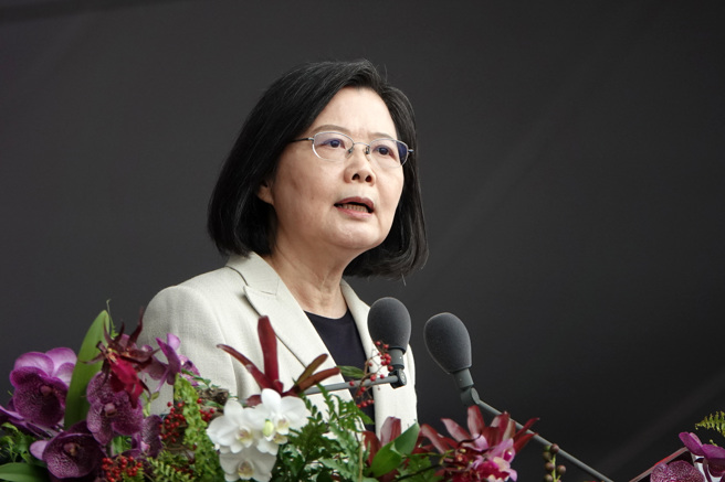 蔡英文總統今發表國慶文告。（黃世麒攝）