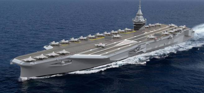法国开始规画下一代航空母舰，排水量将达到7.4万吨。(图/Naval Group)