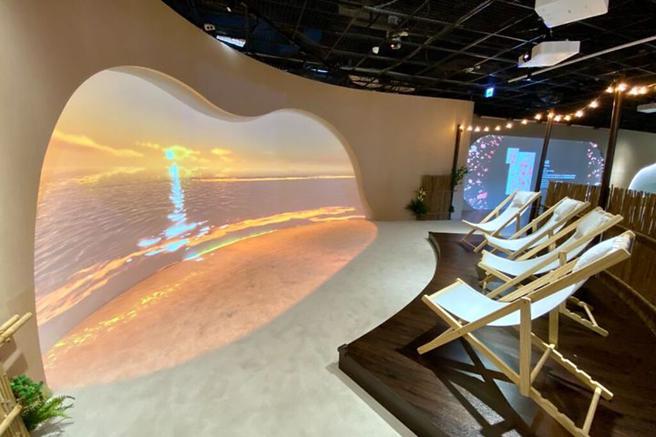 ▲「疗癒之海」在十分钟内呈现日出到日落的海滨风光。　图：北海岸及观音山国家风景区管理处／提供