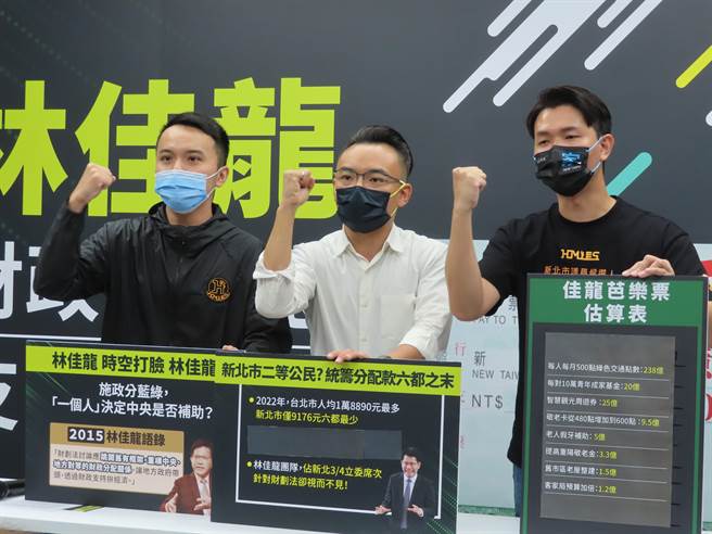 政見要多花300億 侯選辦批：林佳龍開芭樂票成癮。（葉德正攝）