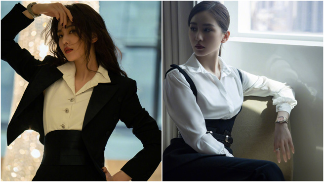 刘诗诗释出一系列黑天鹅美照，美翻所有人。(图/微博)