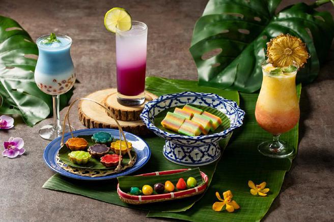 （台北喜来登迎接「彩虹骄傲月」，馆内SUKHOTHAI泰菜餐厅推出「虹彩缤纷」期间限定菜单。图／台北喜来登饭店）