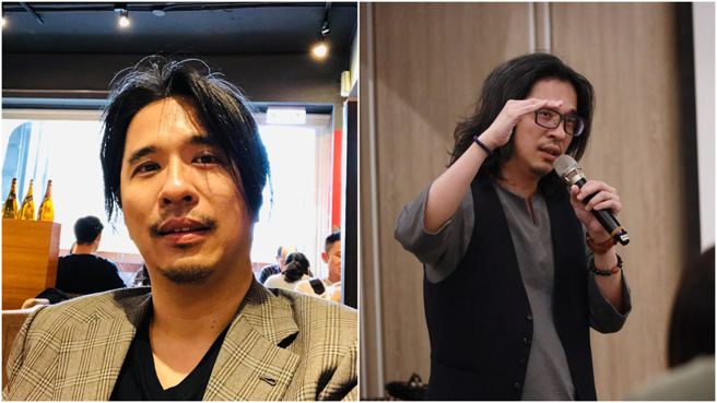 遭网友抹黑性骚，叶丙成前往刑事局报案提告，并痛斥不明网友写一次告一次。(翻摄自叶丙成脸书)
