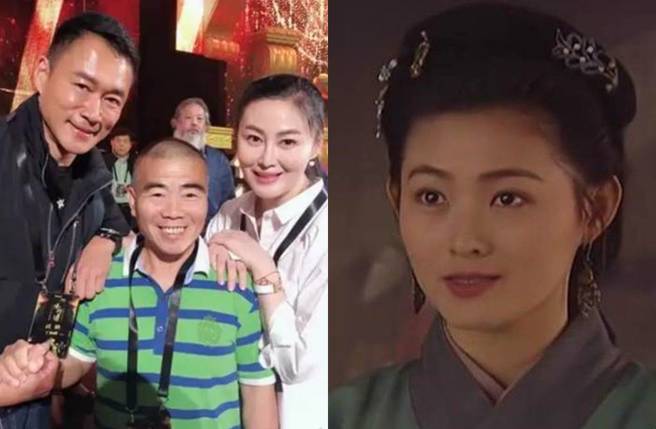 王思懿罕见晒出与「武松」丁海峰(左图右)和「武大郎」宋文华(左图中)合影。(图／取自王思懿抖音、凤凰娱乐)