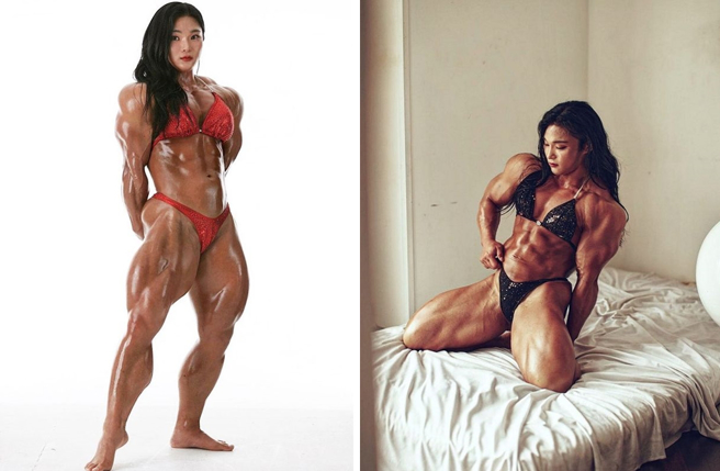 南韩健身网红姜恩熙（Kang Eun hee）身材相当惊人。（图／eheekang Instagram）