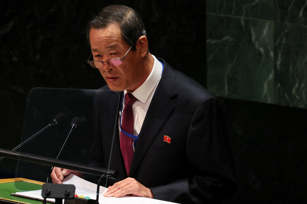 图为北韩驻联合国大使金星（Kim Song）。（图/ 路透社）(photo:ChinaTimes)