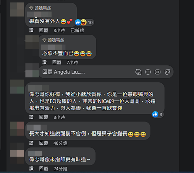 網友留言。（圖／翻攝自王偉忠臉書）