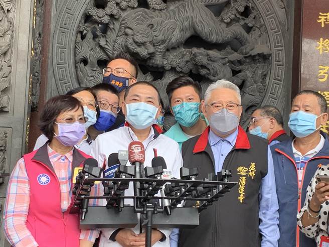 国民党大造势找韩国瑜站台？ 侯友宜说话了。（叶德正摄）