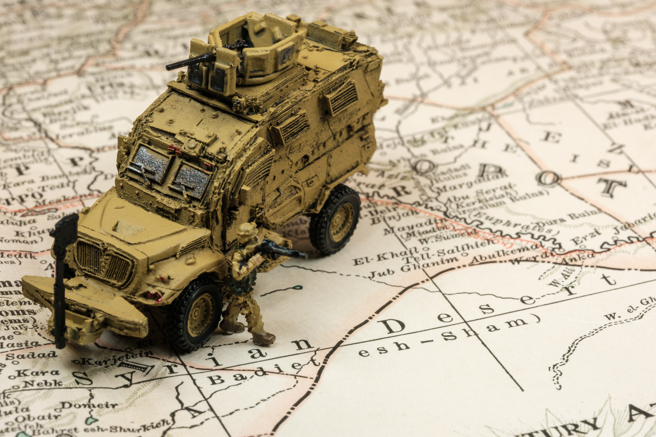 美军和俄军的巡逻路线在东北部哈塞克省卡塔尼亚。（示意图Shutter Stock）