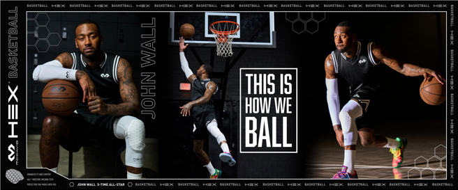 NBA快艇队明星后卫沃尔，担任护具品牌代言人。（McDavid提供）