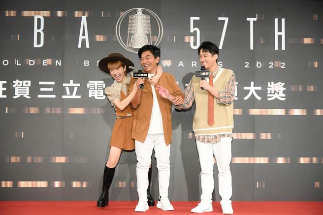 《綜藝大熱門》Lulu（左起）、吳宗憲、陳漢典。（三立提供）