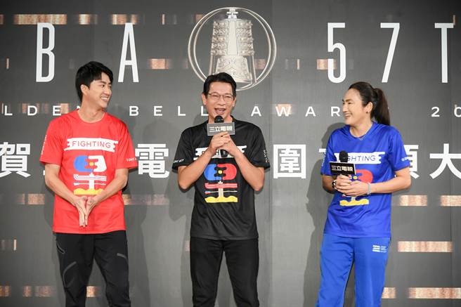 江宏傑（左起）、徐展元、錢薇娟。（三立提供）