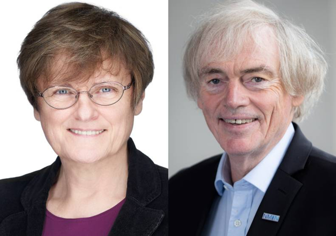 2022唐奖生技医药奖得主卡塔林·卡里科（左）、彼得·库利斯（右）。（图/ 远见提供）