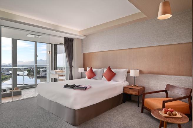 绿舞国际观光饭店即日起至11月7日推出「2022 ITF线上旅展」，双人入住6088元起，家庭4人房每人最低2247元。（绿舞国际观光饭店提供）