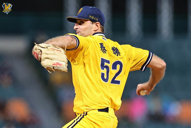 中信兄弟洋投泰乐缴出7局无失分好投。（中信兄弟提供）