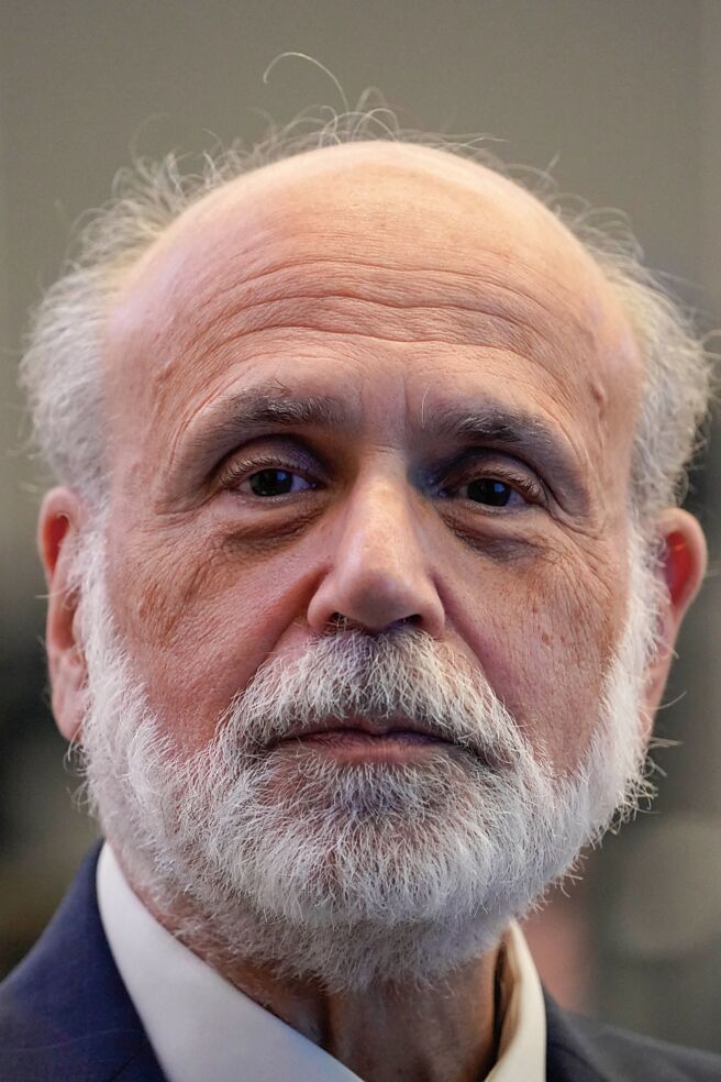 美國聯準會（Fed）前主席柏南克（Ben Bernanke）獲2022諾貝爾經濟學獎（路透）