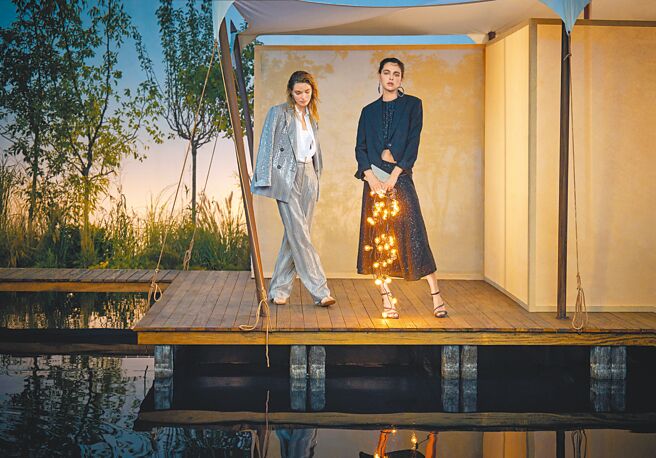 BC 2023春夏Twin Wear，提供可融入日常、参加晚宴的服装。（BRUNELLO CUCINELLI提供）