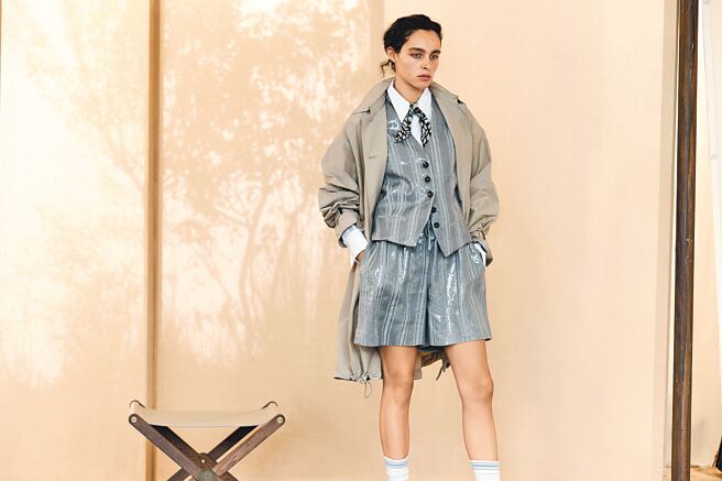 BC本季融入些许男性剪裁，探索女性气质。（BRUNELLO CUCINELLI提供）