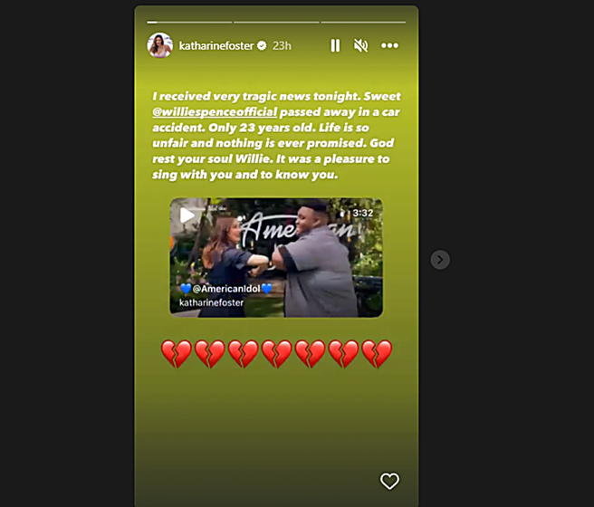 凯瑟琳麦克非分享两人合作影片。（图／翻摄自katharinefoster IG）