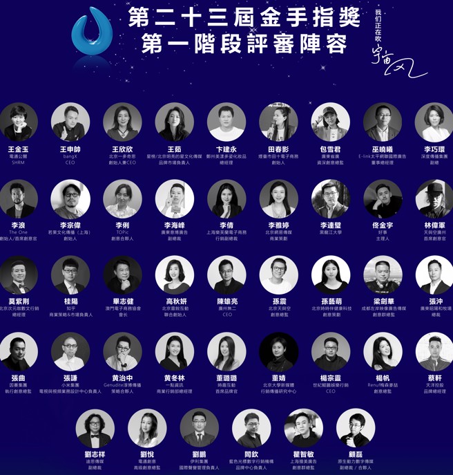 第一阶段评审委员匯聚各界精英一同参与评选。(图／金手指奬执委会提供)