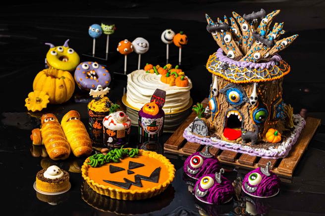 晶华酒店1楼的Regent Gift Shop 推出多款应景造型糕点。（晶华酒店提供）