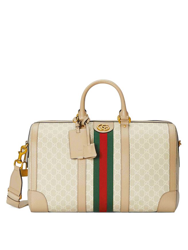Gucci Savoy GG缇花旅行袋，7万8900元。（Gucci提供）