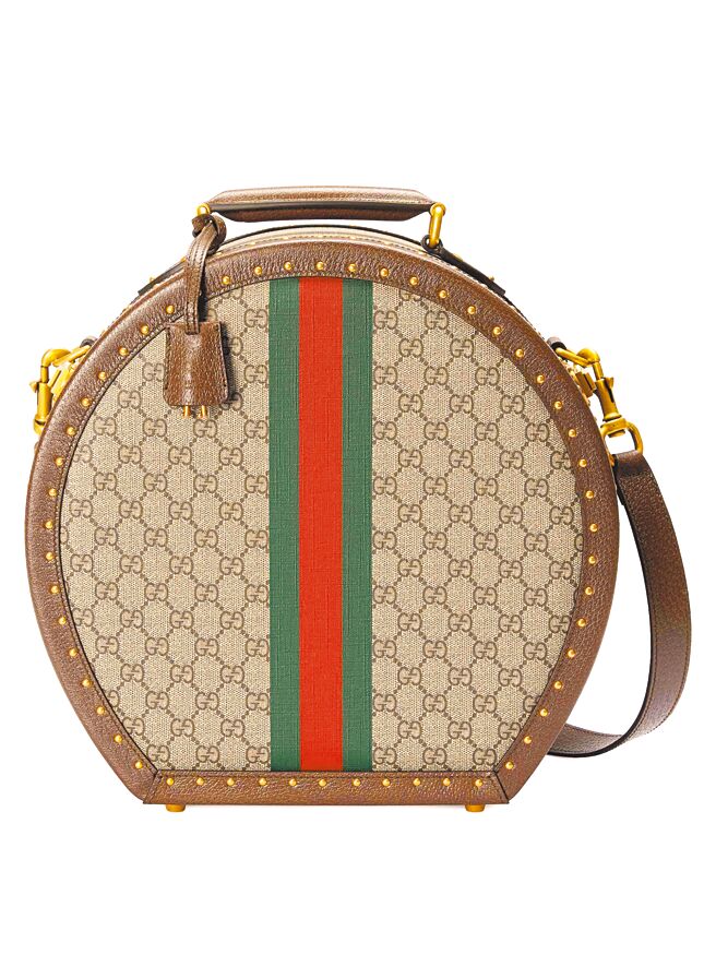 Gucci Savoy GG缇花手提肩背旅行包，21万1300元。（Gucci提供）