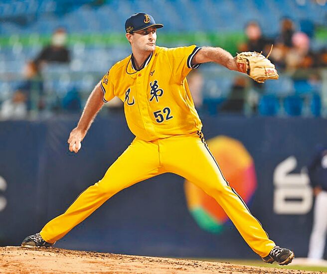 中信兄弟洋投泰乐对富邦先发7局无失分夺胜。（中信兄弟提供）