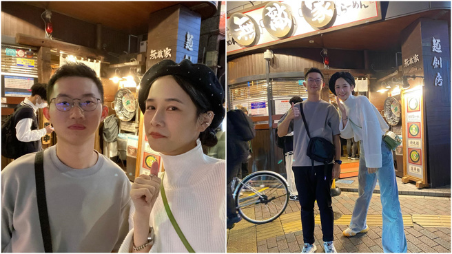 千千和视网膜惊喜合体。（图／翻摄自千千进食中脸书）