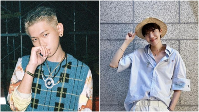 嘻哈歌手Crush与防弹少年团成员j-hope近日卷入种族歧视风波。（图／翻摄自Crush IG@crush9244、j-hope IG@uarmyhope）