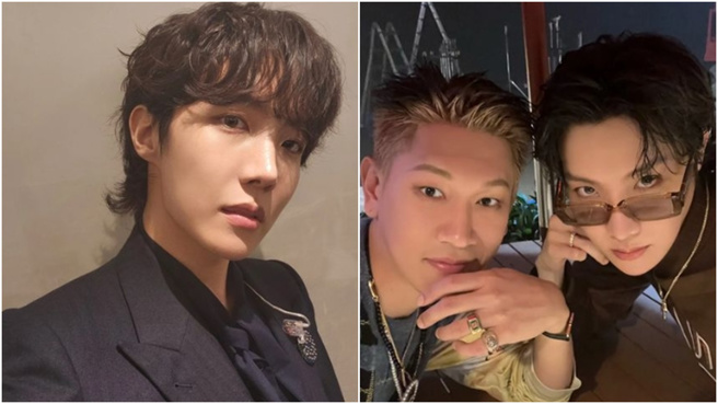 曾和Crush合作的防弹少年团成员j-hope，点讚支持Crush道歉声明引发争议。（图／翻摄自j-hope IG@uarmyhope）