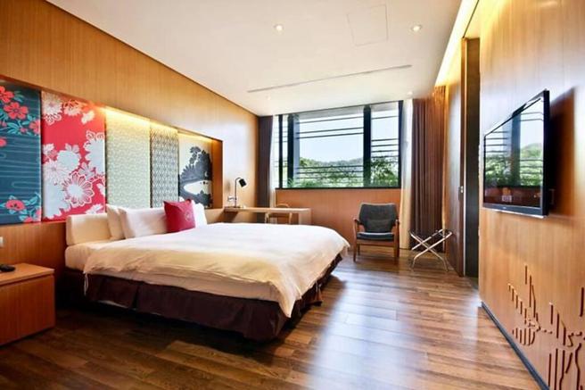 ▲暖汤假期•乐游大坑住宿专案-生活馆豪华双人房。　图：台中日光温泉度假酒店／提供
